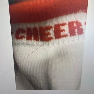 Cheer Socks Microfiber Tab Ankle Orange